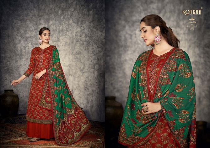 Romani Afreen Winter Wear Wholesale Pashmina Dress Collection
